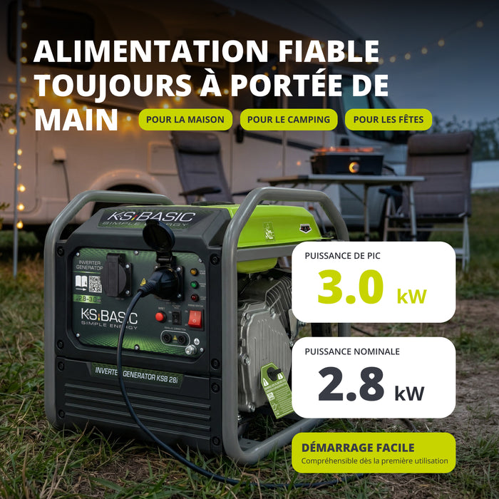 Groupe électrogène à inverter KSB 28i