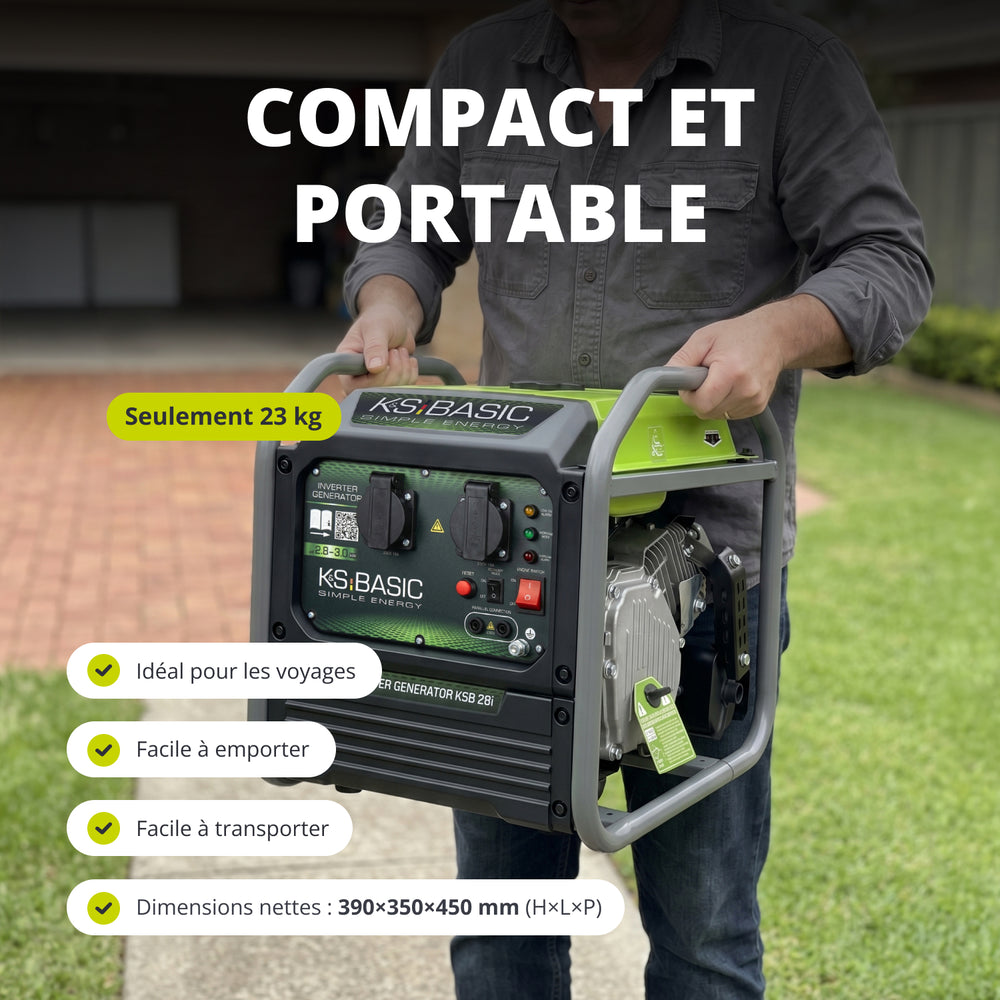 Groupe électrogène à inverter KSB 28i