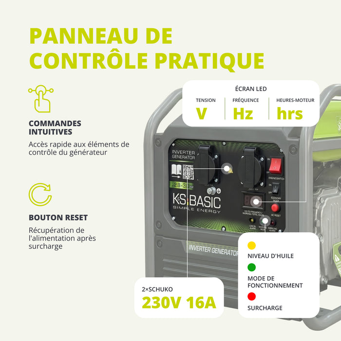 Groupe électrogène inverter KSB 30i