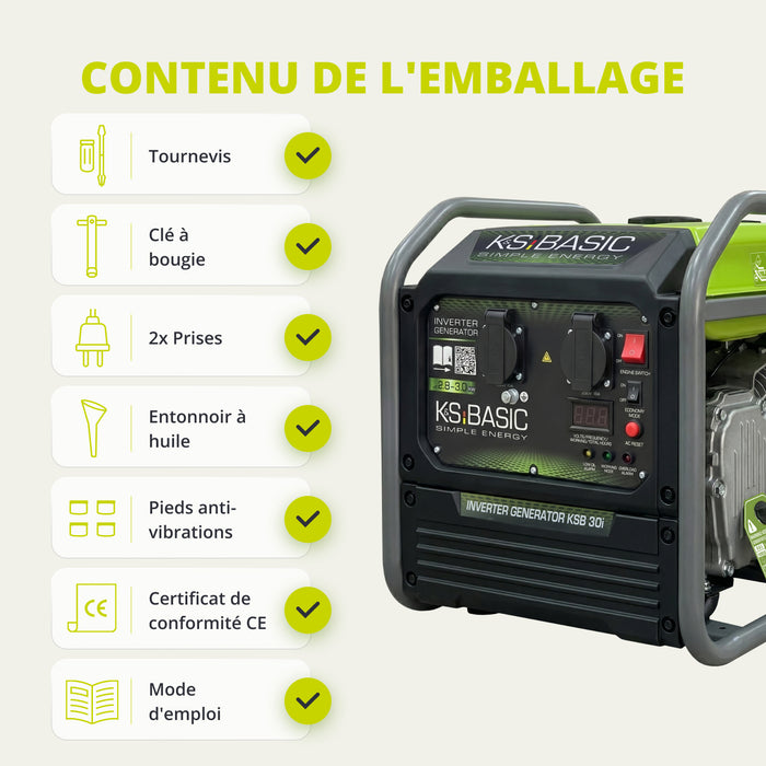 Groupe électrogène inverter KSB 30i