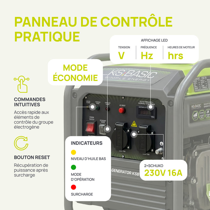 Groupe électrogène Inverter KSB 38i 