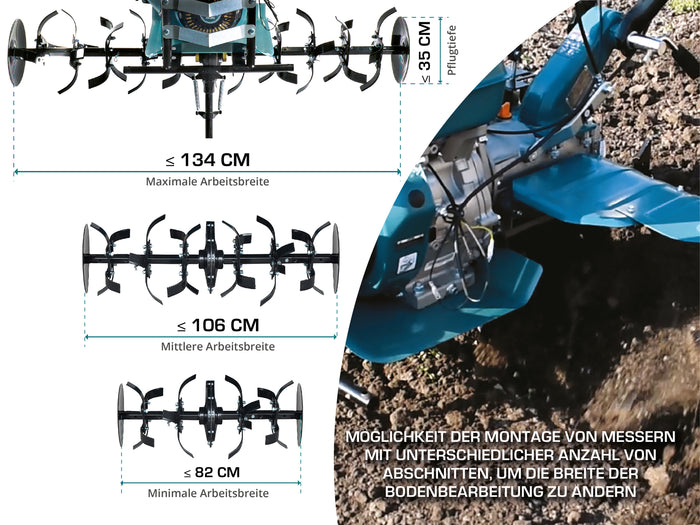 Бензинов култиватор KS 9HP-1350G-3 (400)