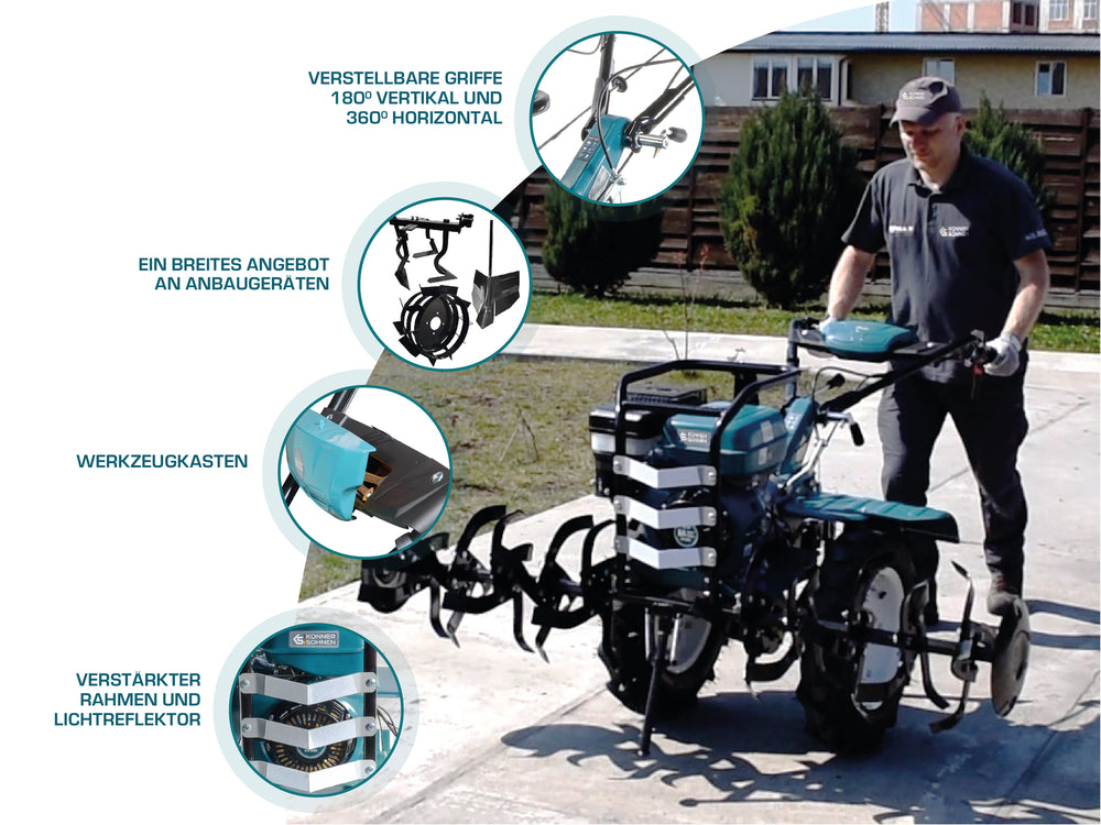 Бензинов култиватор KS 9HP-1350G-3 (400)