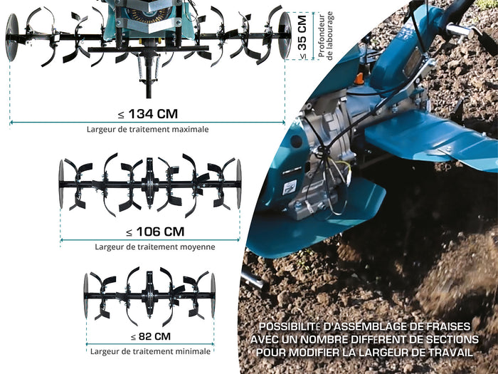Мotoculteur à essence KS 9HP-1350G-3 (500)