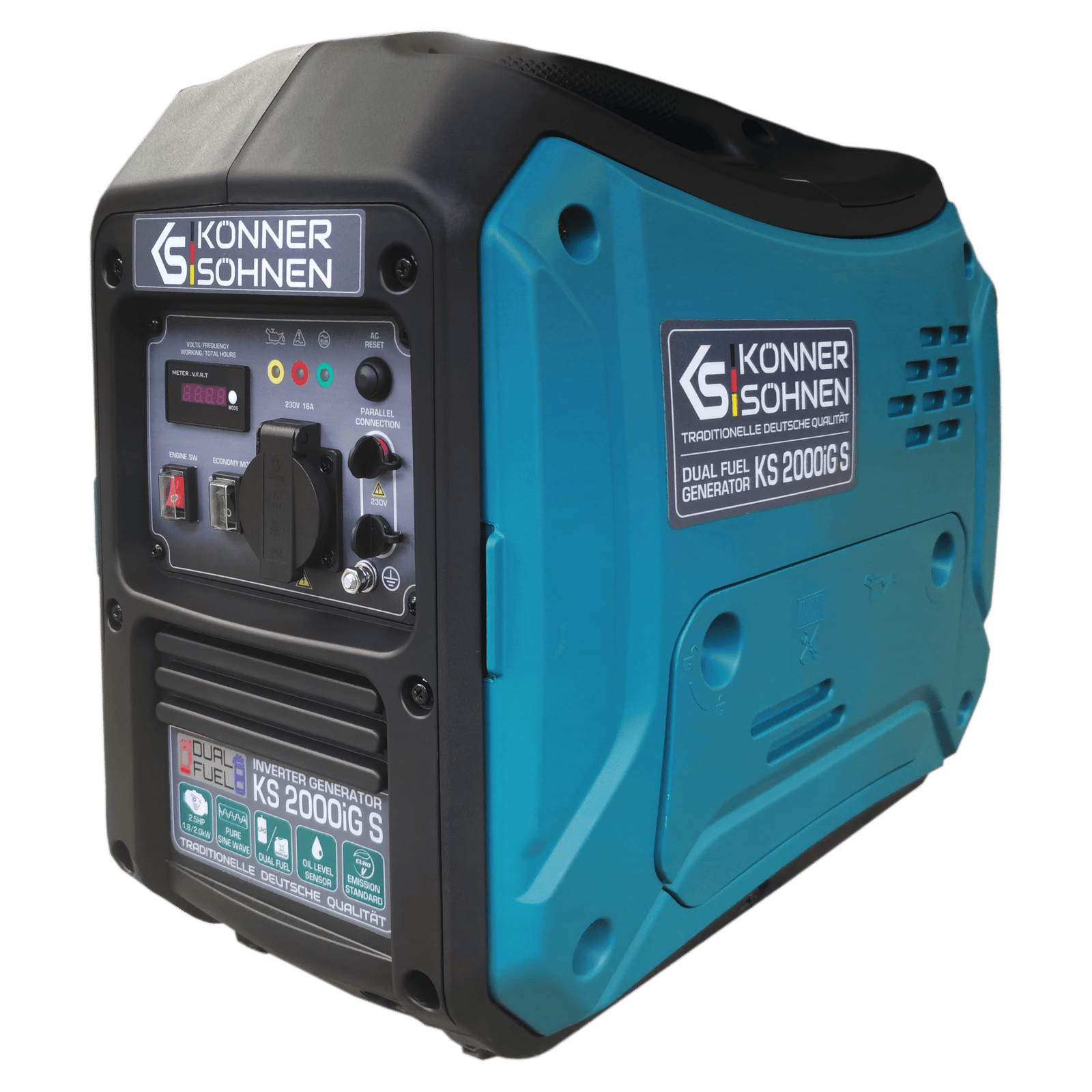 Generator cu inverter pe GPL/benzină KS 2000iG S