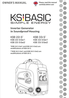 Gerador Inversor KSB 22i S, KSB 33i S 