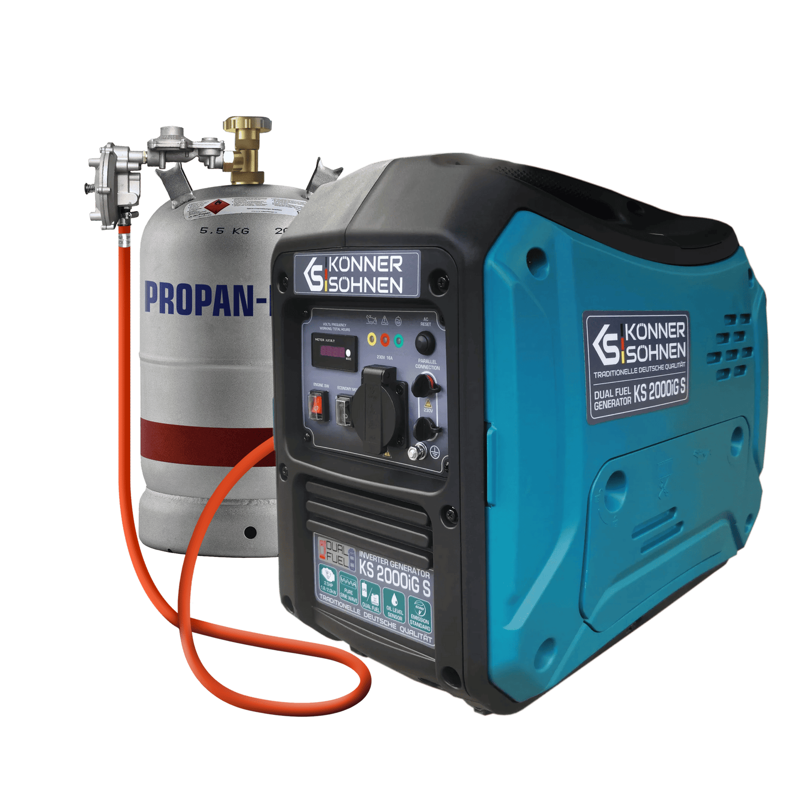 LPG/Benzin-Inverter-Generator KS 2000iG S