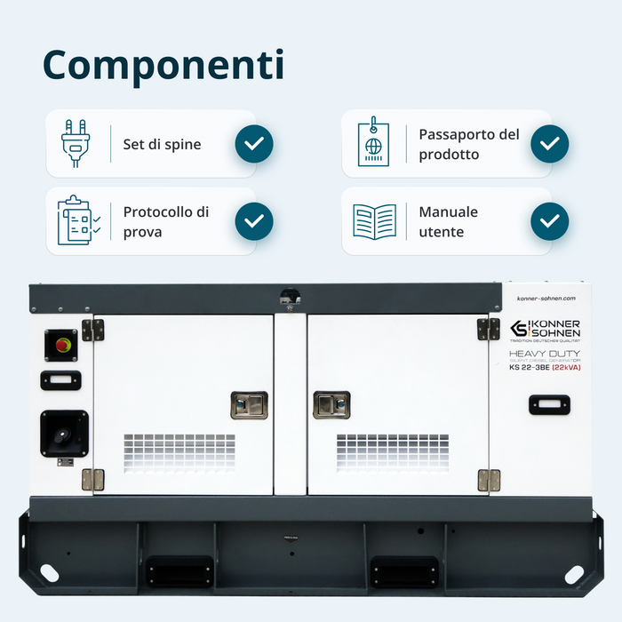Centrale Elettrica Diesel Trifase KS 22-3BE