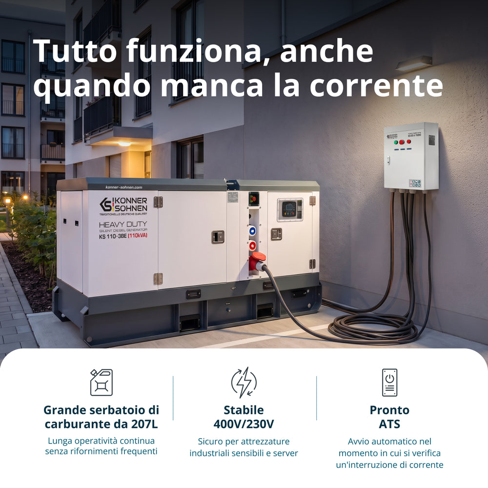 Centrale Elettrica Diesel Trifase KS 110-3BE