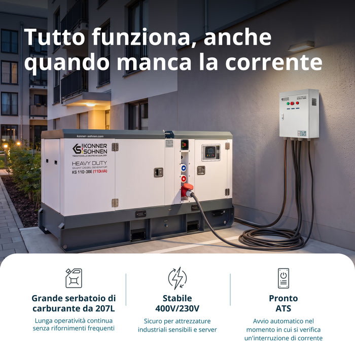 Centrale Elettrica Diesel Trifase KS 110-3BE