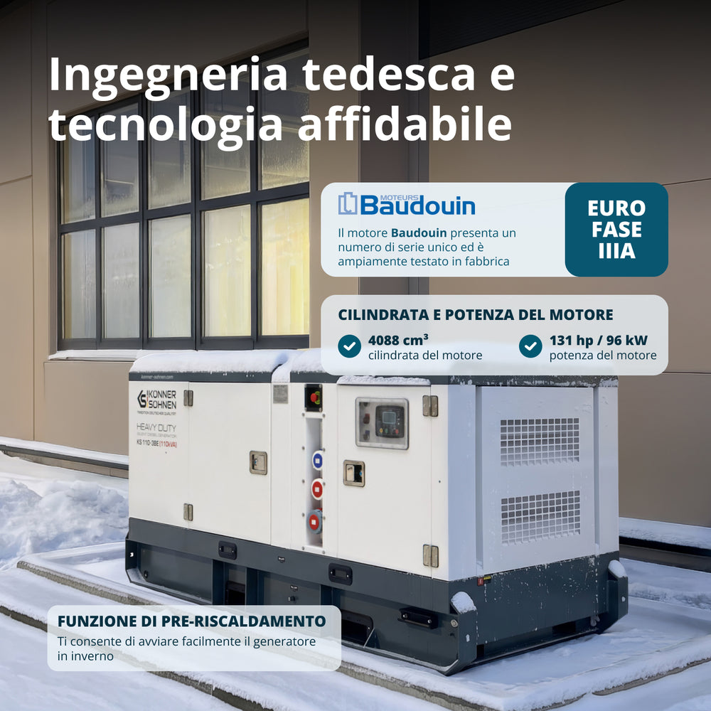 Centrale Elettrica Diesel Trifase KS 110-3BE