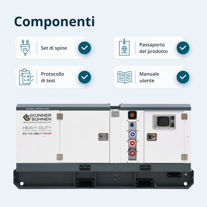 Centrale Elettrica Diesel Trifase KS 110-3BE
