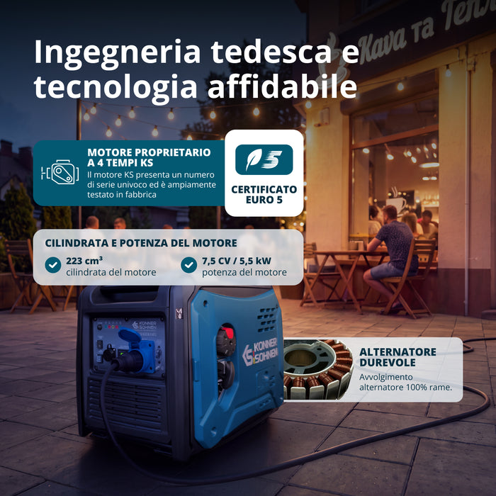 Generatore di inverter KS 6000iE S ATS