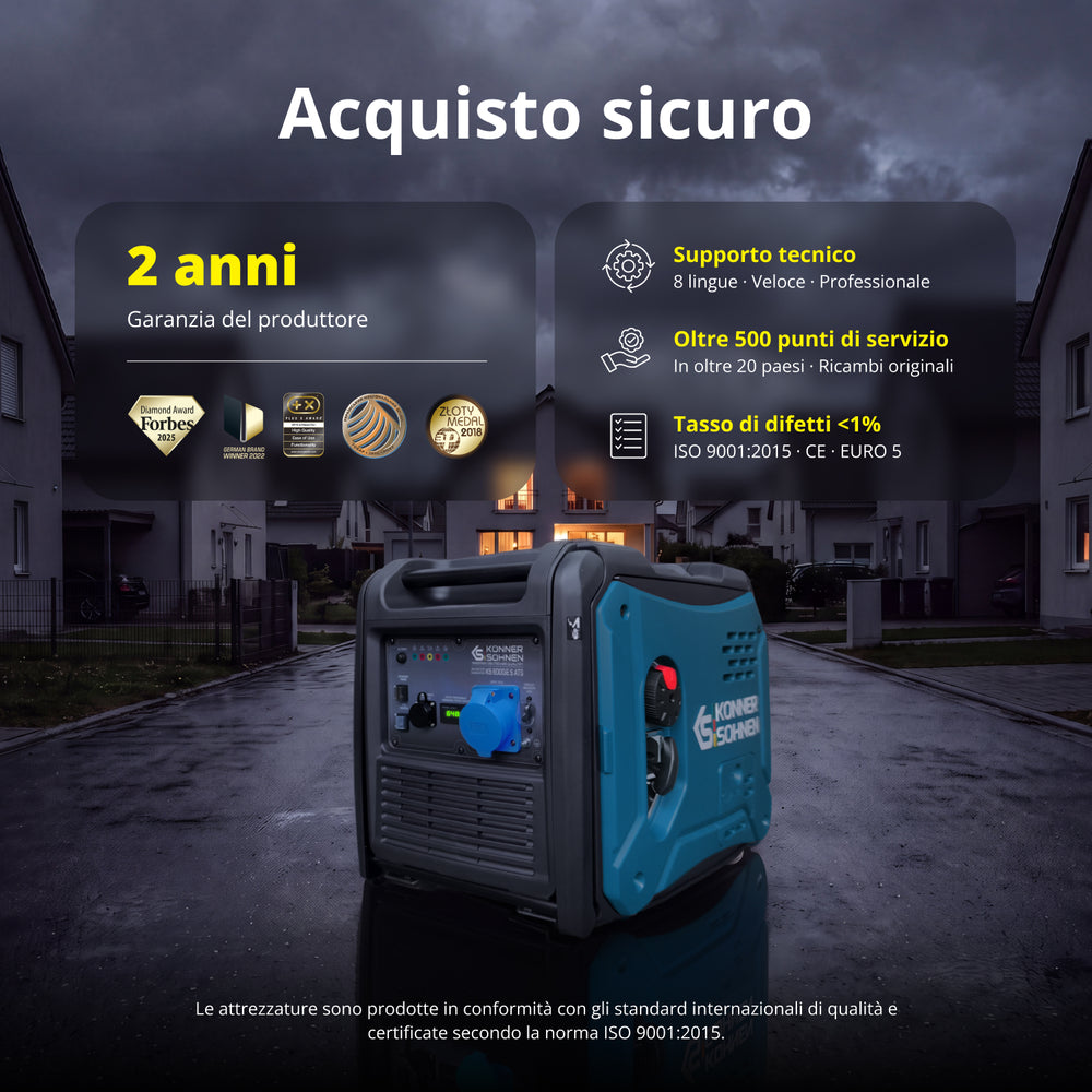 Generatore di inverter KS 6000iE S ATS