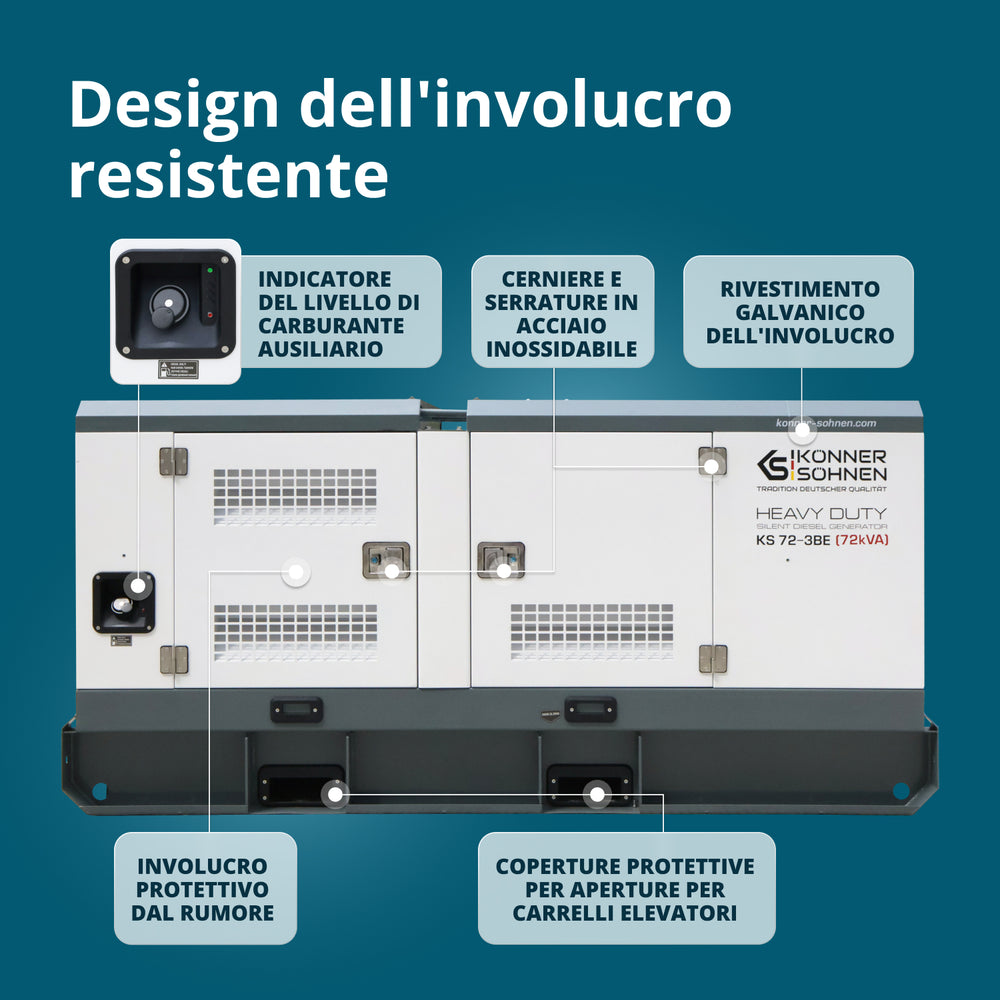 Centrale Elettrica Diesel Trifase KS 72-3BE
