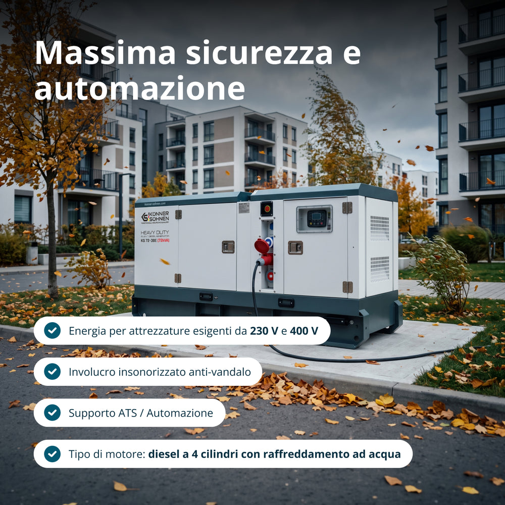 Centrale Elettrica Diesel Trifase KS 72-3BE