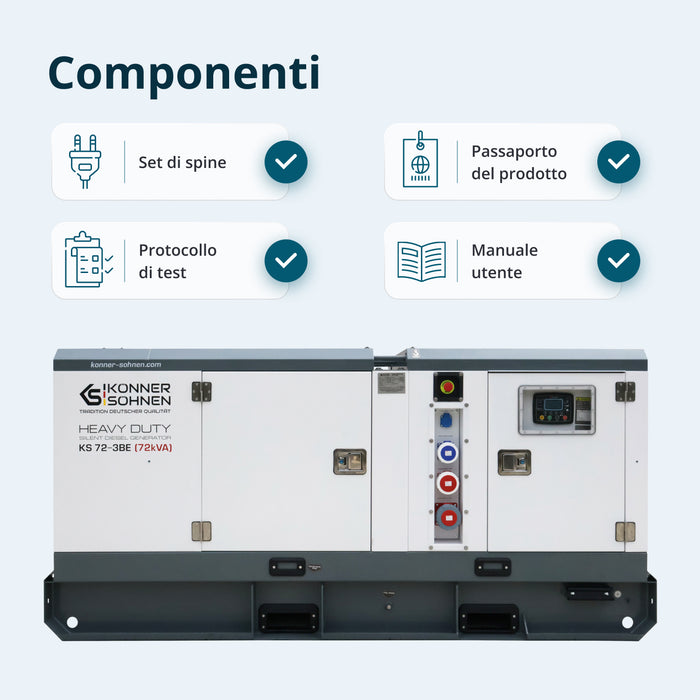 Centrale Elettrica Diesel Trifase KS 72-3BE