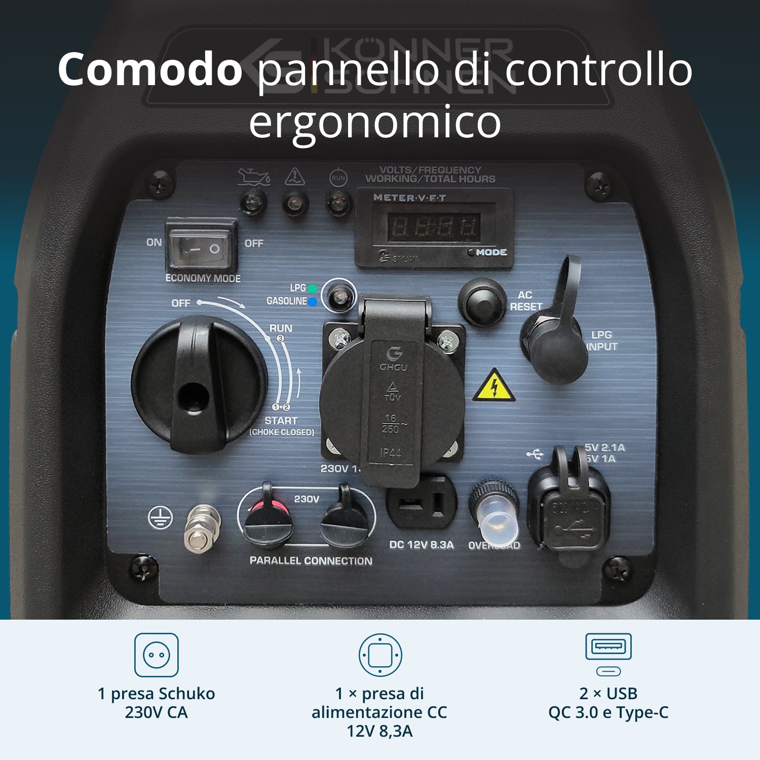 Generatore inverter GPL/benzina KS 3100iG S