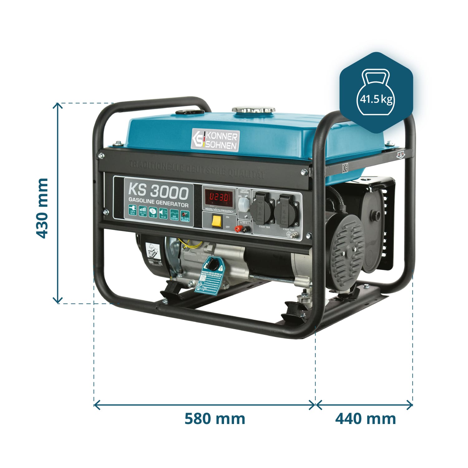 Generator benzynowy „Könner & Söhnen” KS 3000