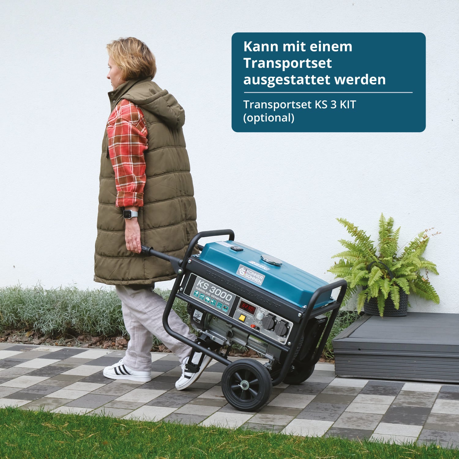 Benzingenerátor „Könner & Söhnen” KS 3000