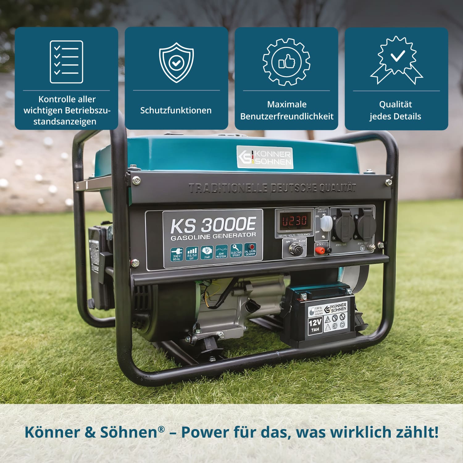 Benzingenerátor „Könner & Söhnen” KS 3000E
