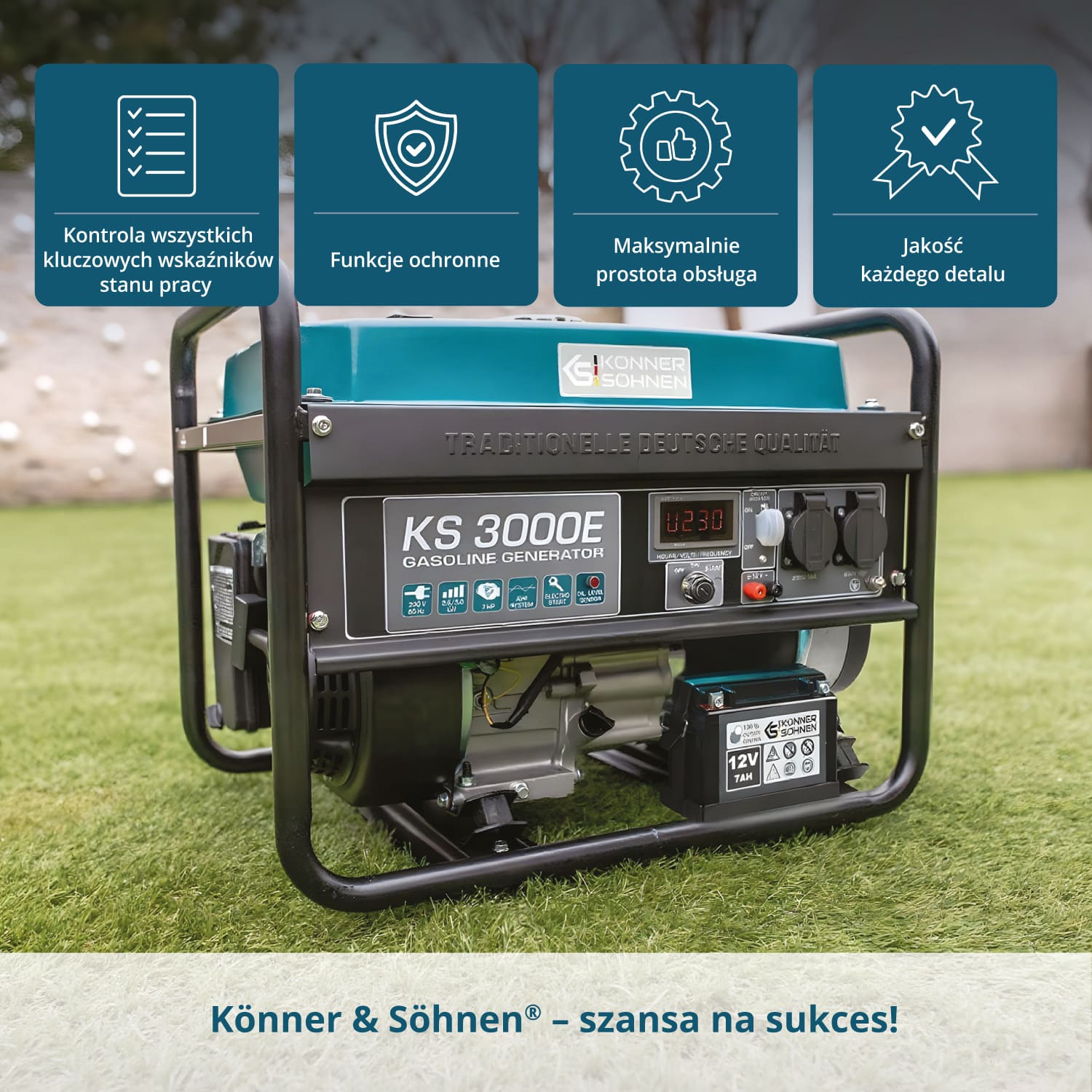 Generator benzynowy „Könner & Söhnen” KS 3000E