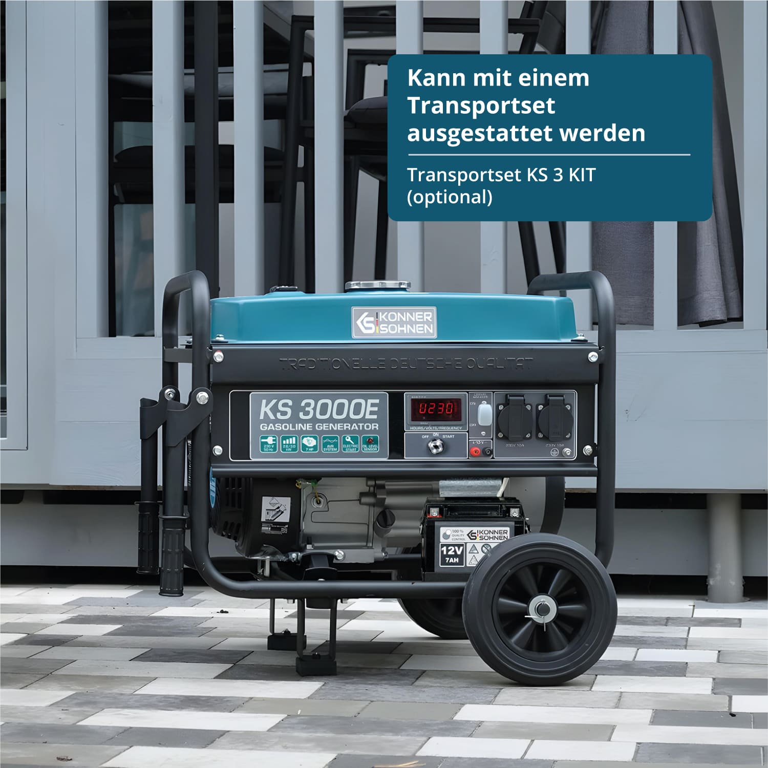 Benzingenerátor „Könner & Söhnen” KS 3000E