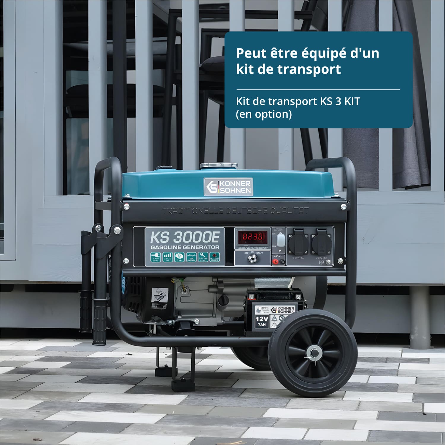Groupe électrogène à essence "Könner & Söhnen" KS 3000E