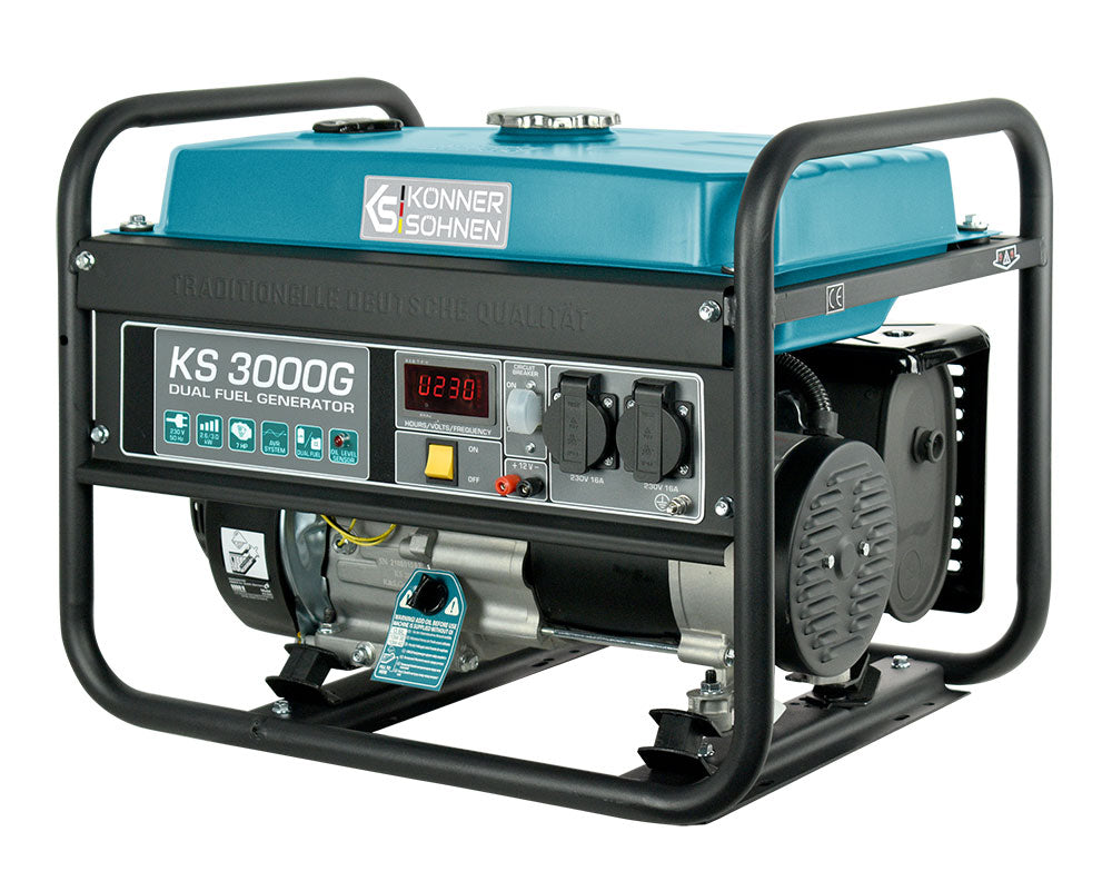 LPG/Benzin-Generator "Könner & Söhnen" KS 3000G