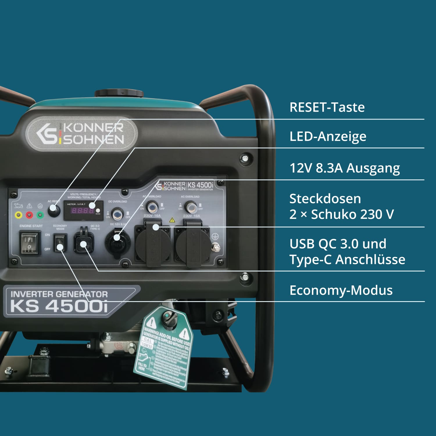 Inverter-Generator KS 4500i