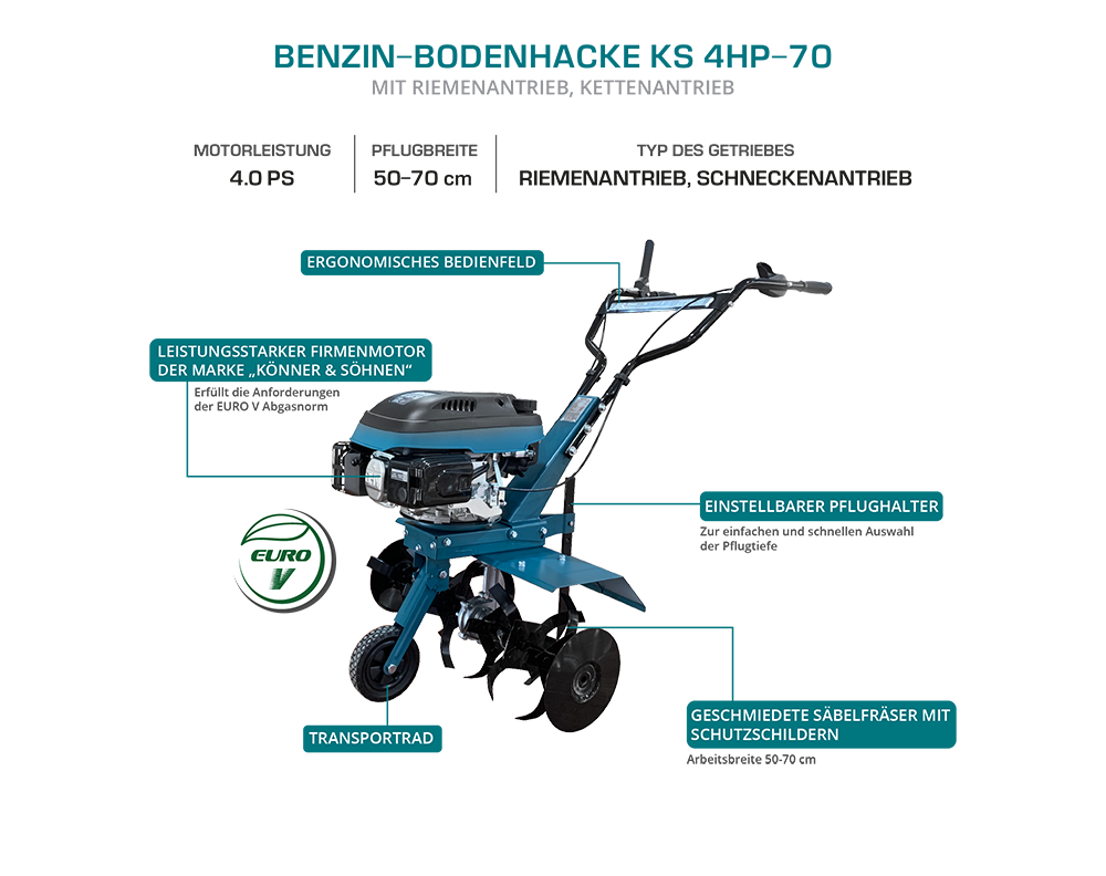 Benzinski kopač KS 4HP-70