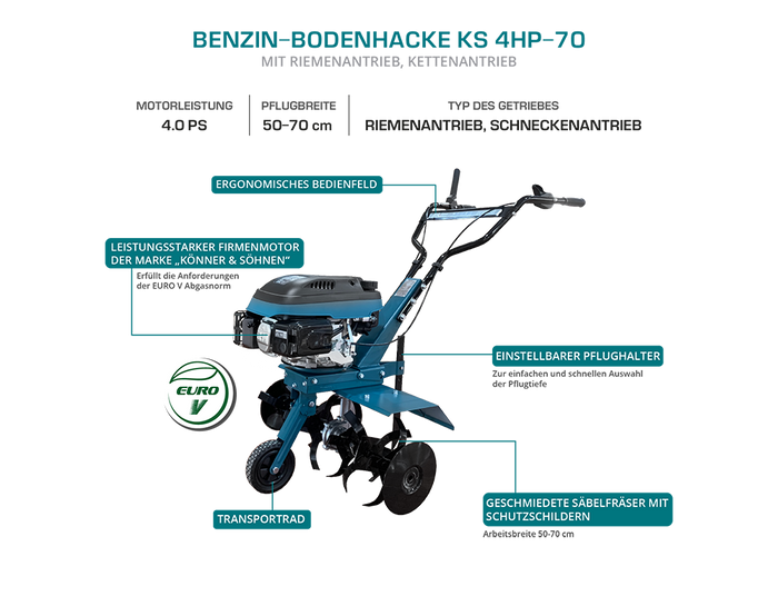 Benzinski kopač KS 4HP-70