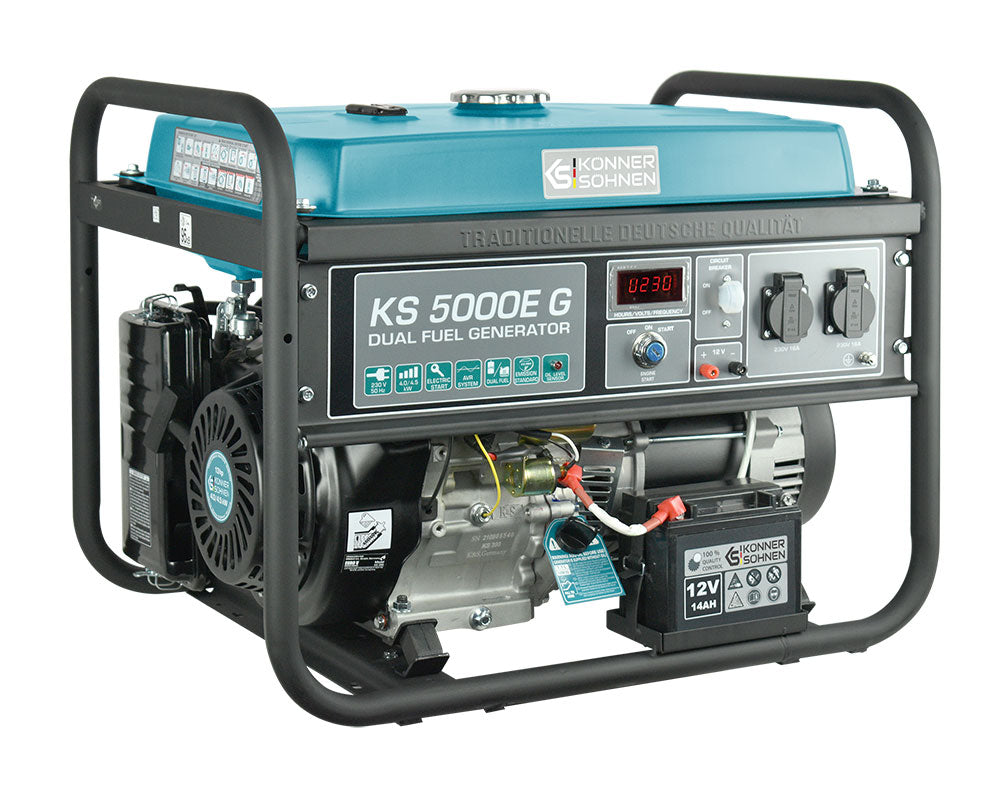 LPG/Benzin Generator "Könner & Söhnen" KS 5000E G