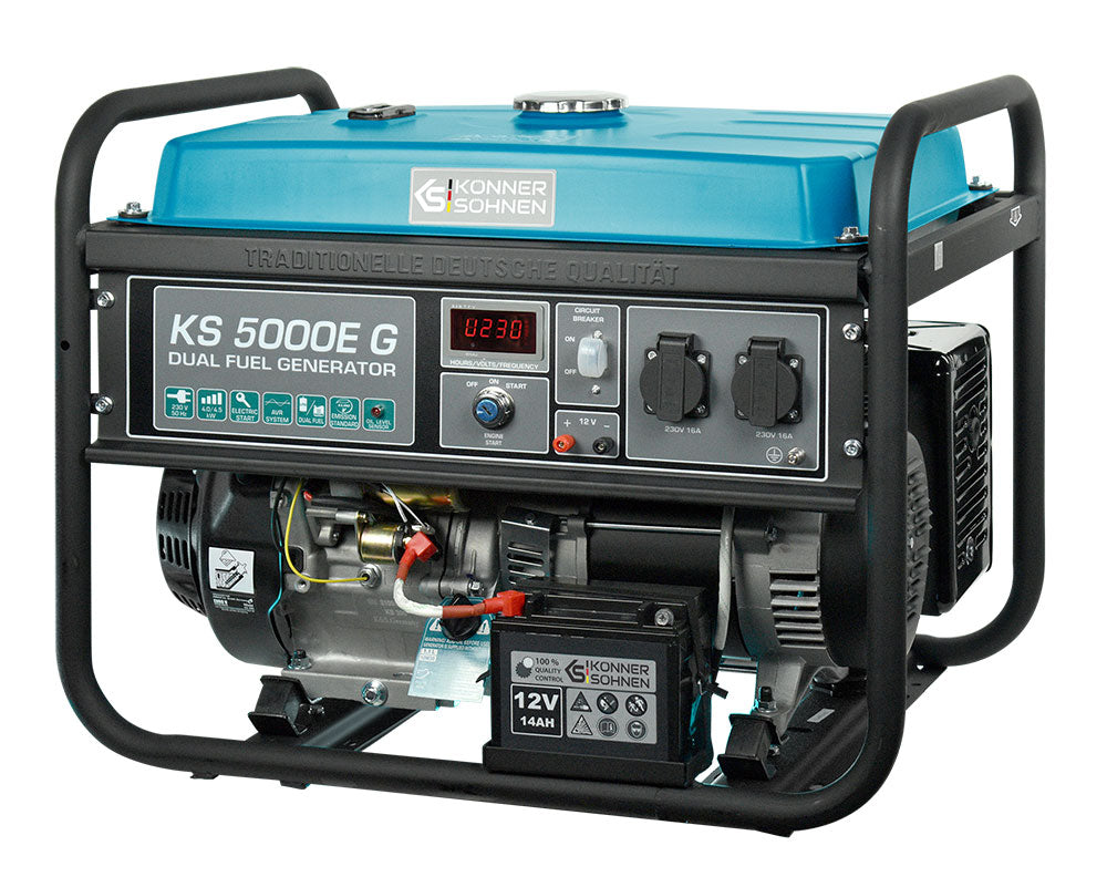 LPG/Benzin Generator "Könner & Söhnen" KS 5000E G