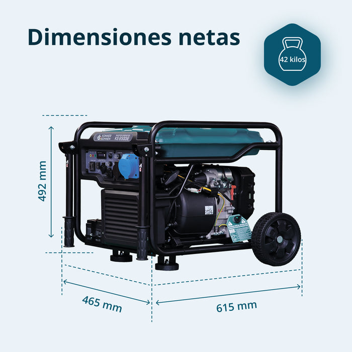 Generador inverter de gasolina KS 6500iE
