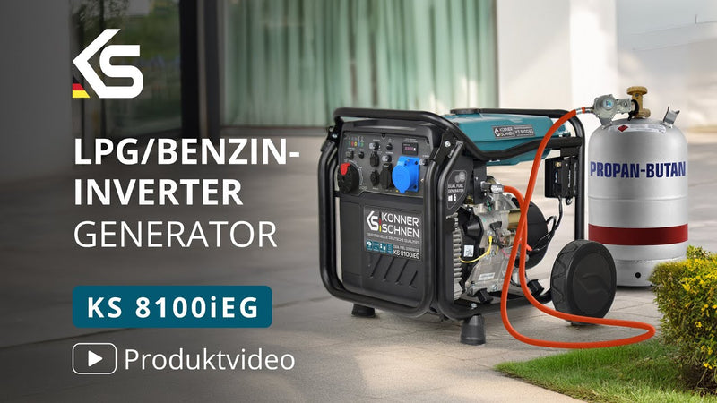 KS 8100iEG – Gas-Benzin-Inverter-Generator 8,0/8,5 kW