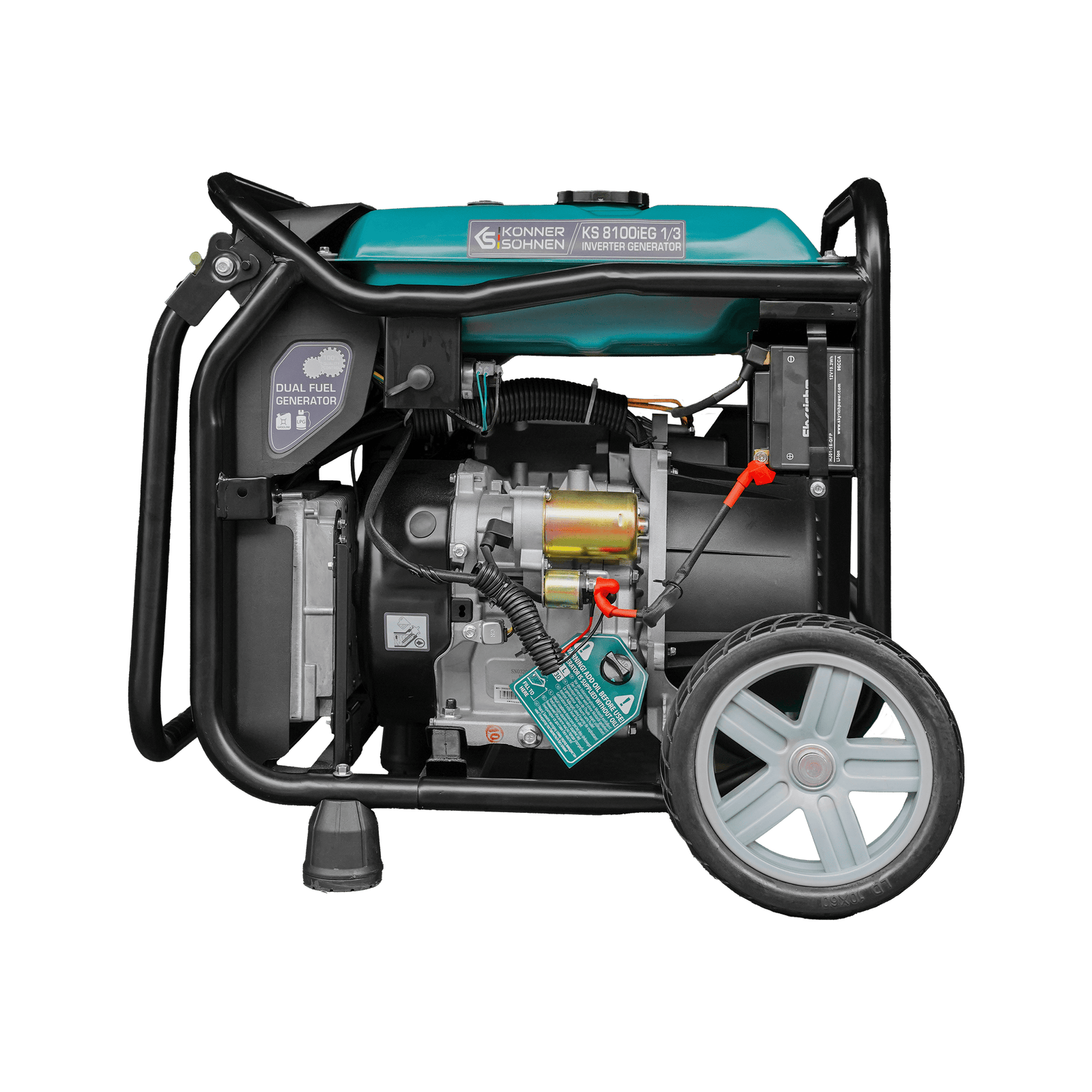 LPG/bensin invertergenerator KS 8100iEG 1/3