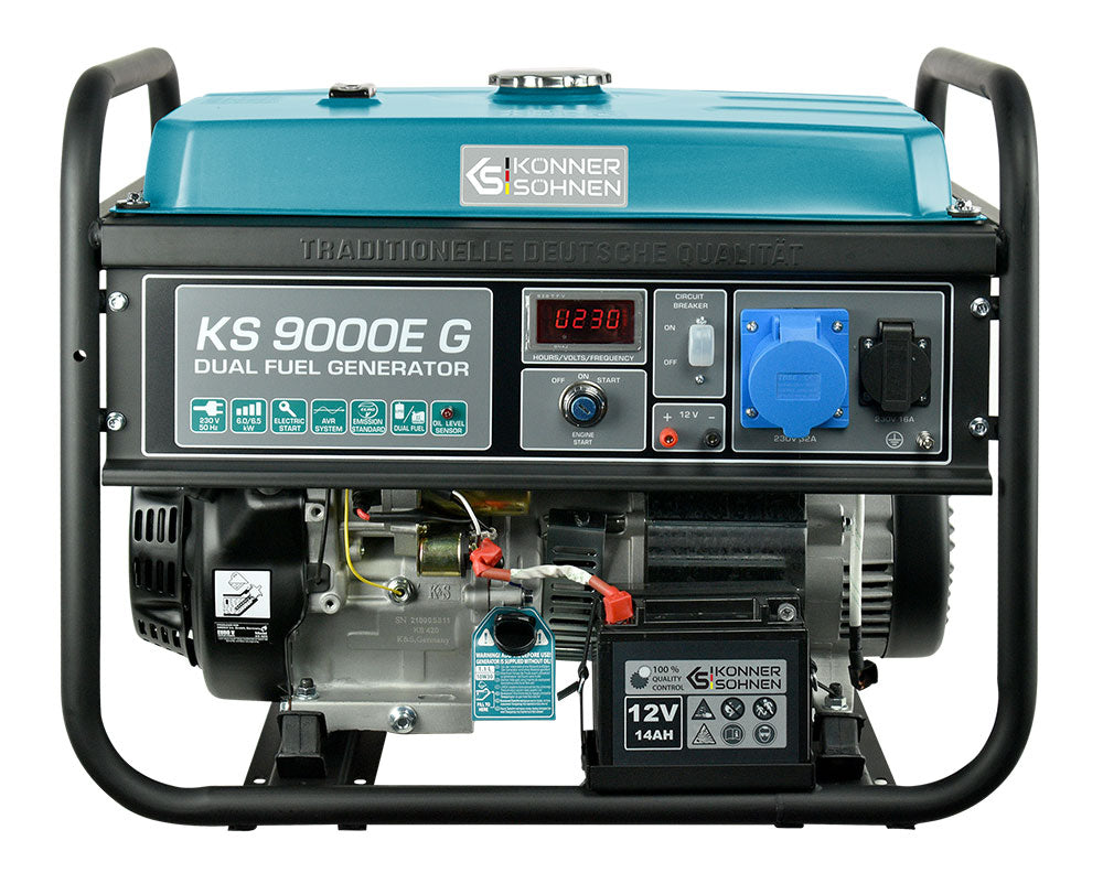 LPG/Benzin Generator "Könner & Söhnen" KS 9000E G