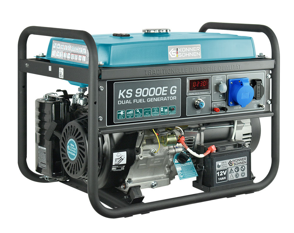 LPG/Benzin Generator "Könner & Söhnen" KS 9000E G