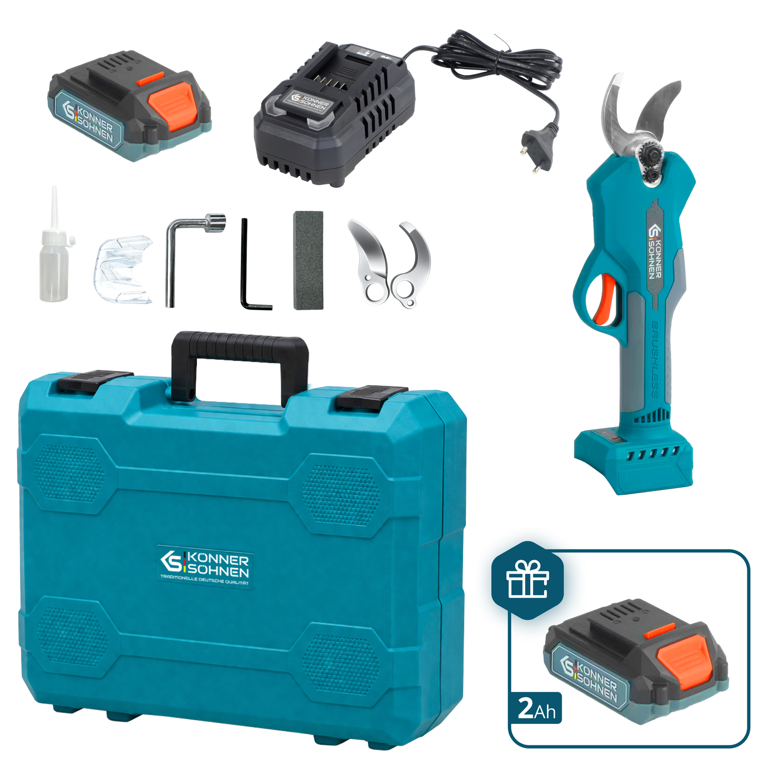 Tijera de podar a batería KS CPS20V-32 Case PLUS