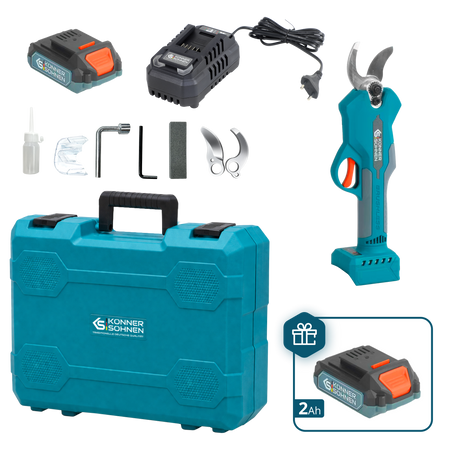 Johdottomat sähköiset oksasakset KS CPS20V-32 CASE PLUS