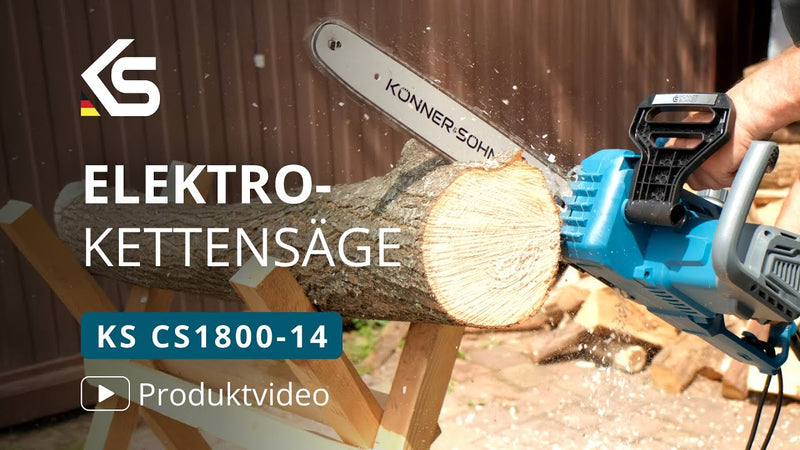 KS CS1800-14 — Elektrische Kettensäge 1800 W von Könner & Söhnen®, kurzer Überblick