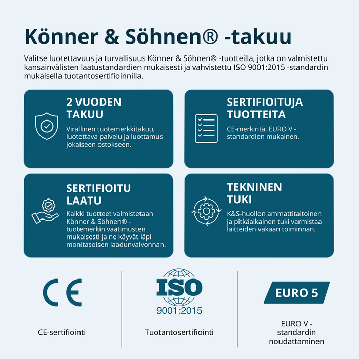 Bensiinikäyttöinen generaattori 'Könner & Söhnen' KS 15-1E ATSR