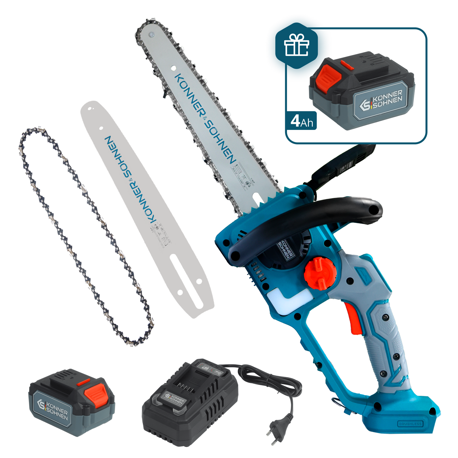 Mini Motosserra Sem Fios KS MCS20V-12 SET PLUS