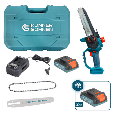 Mini Motosserra Sem Fios KS MCS20V-8 Case