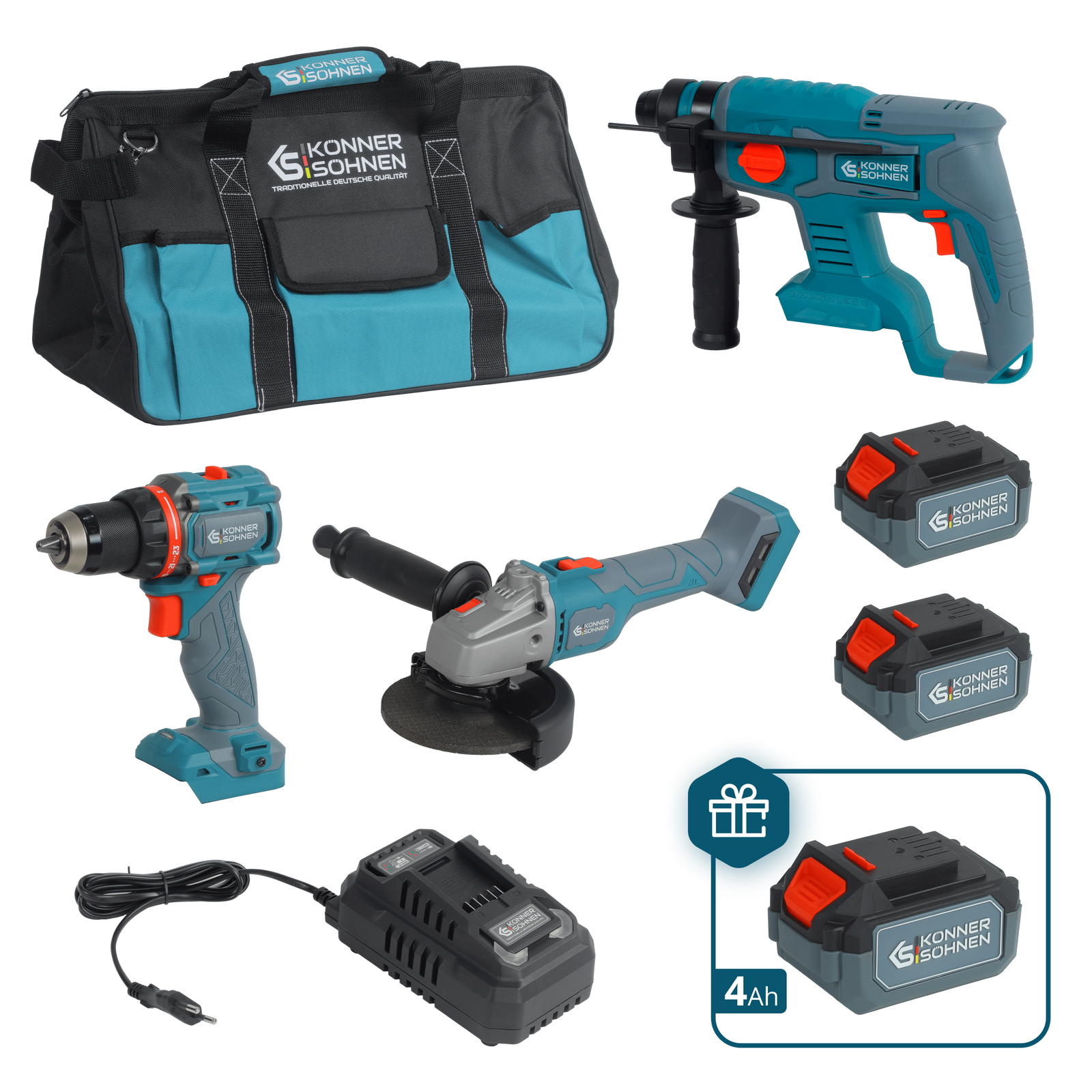 Set Master Senza Fili Kit 3-in-1 KS RHAGD 20V SET 3 PLUS