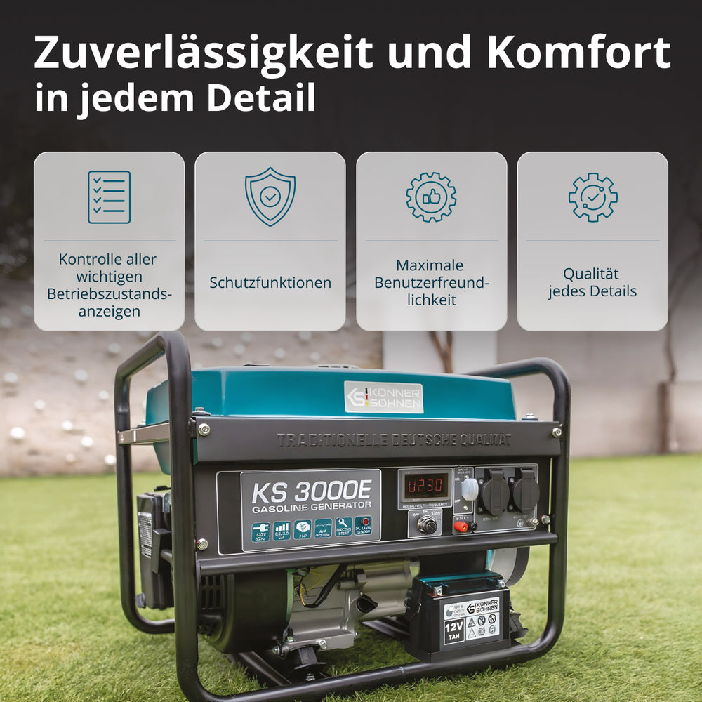 Benzínový generátor „Könner & Söhnen“ KS 3000E