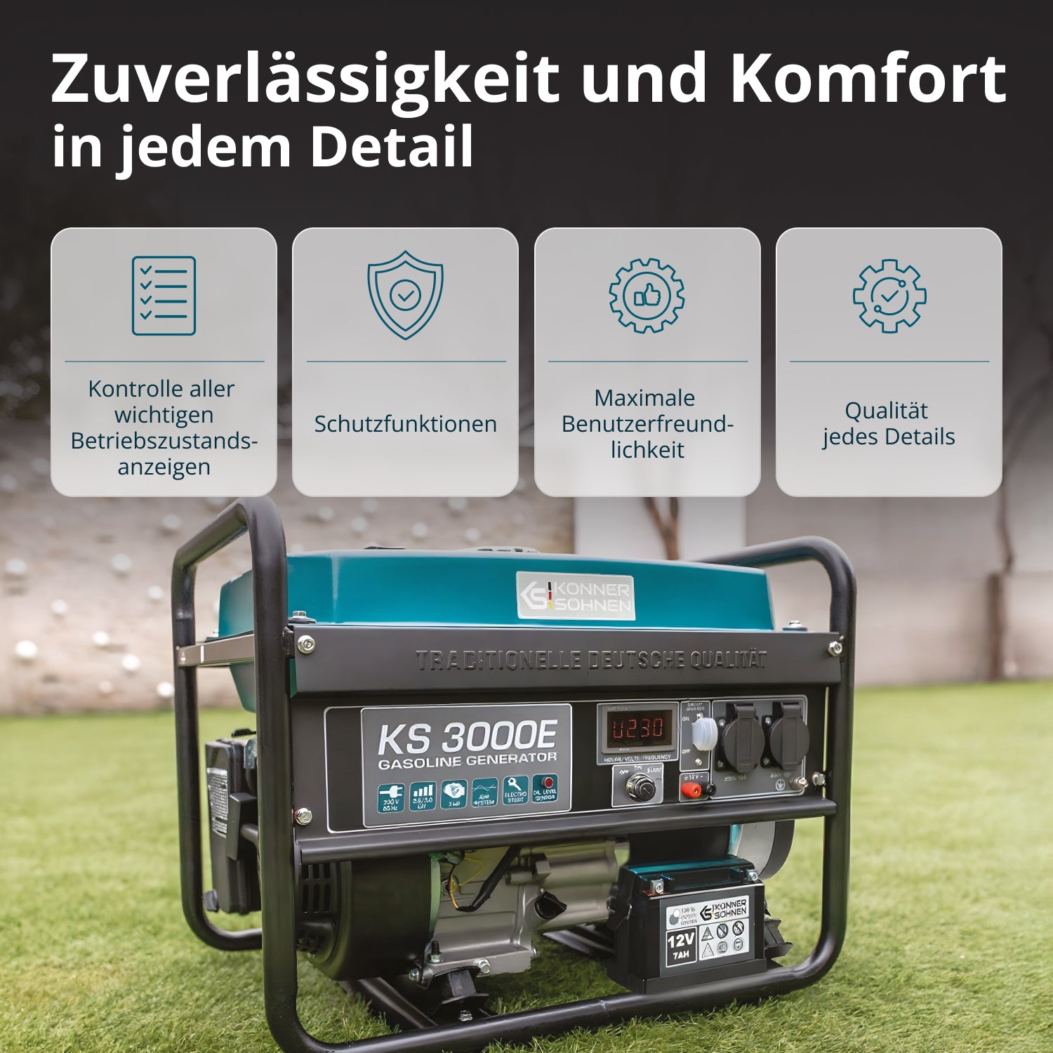 Benzin-Generator "Könner & Söhnen" KS 3000E