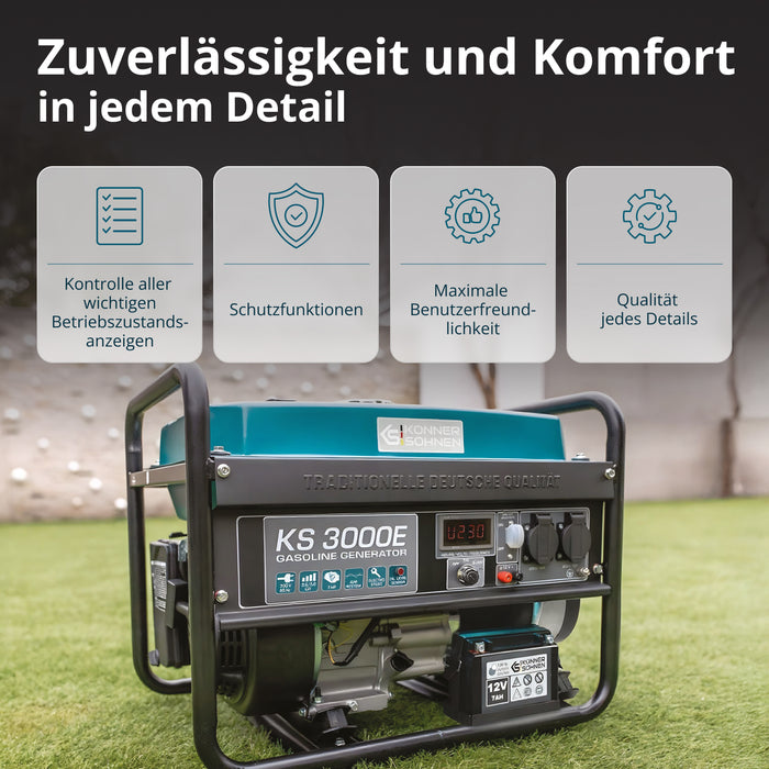 Benzínový generátor „Könner & Söhnen“ KS 3000E