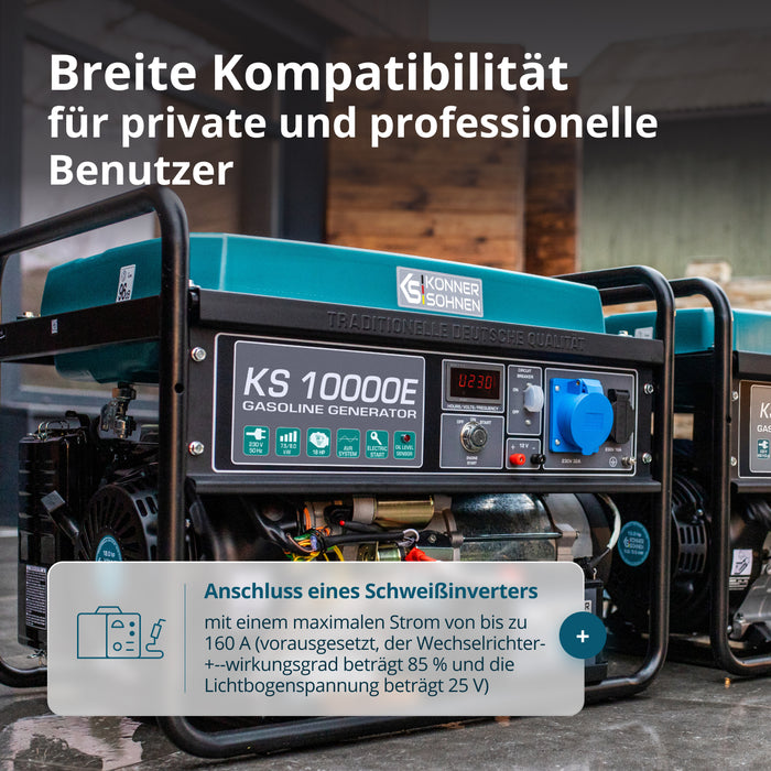 Gerador a gasolina "Könner & Söhnen" KS 10000E